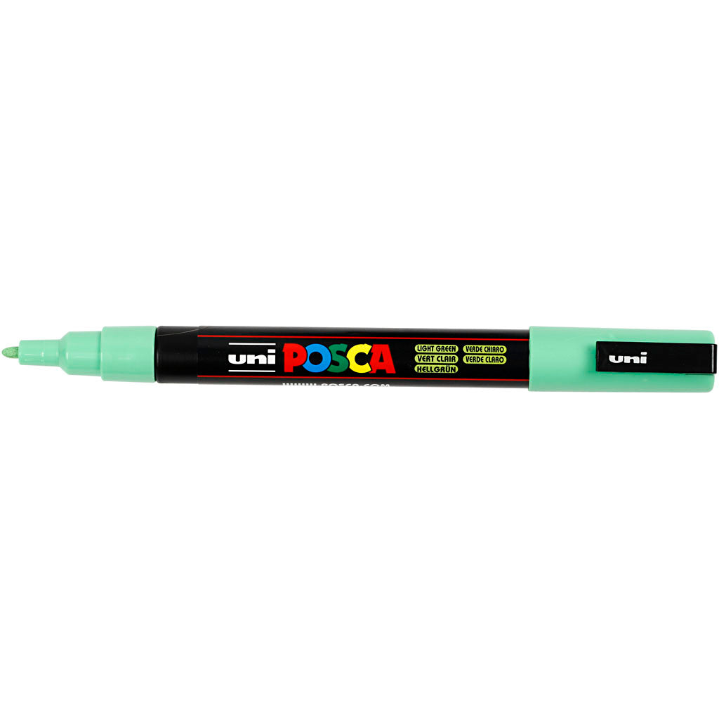 Posca Marker, no. PC-3M, line 0,9-1,3 mm, fine, light green, 1 pc [HOB-274033]