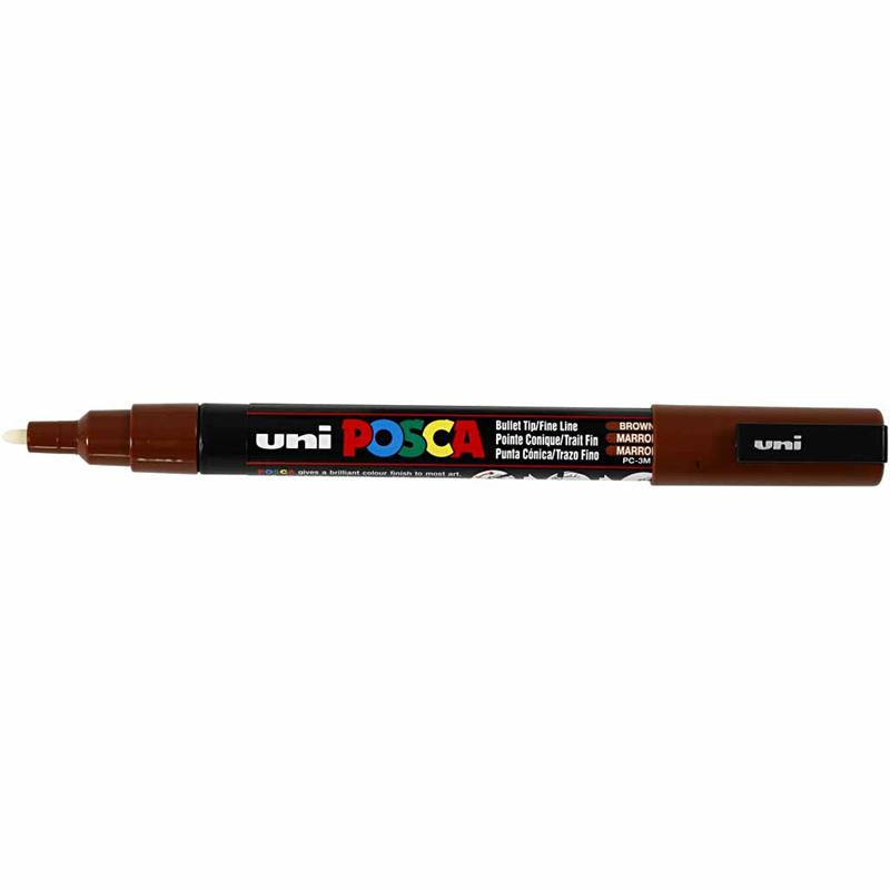 Posca Marker, no. PC-3M, line 0,9-1,3 mm, fine, brown, 1 pc [HOB-274045]