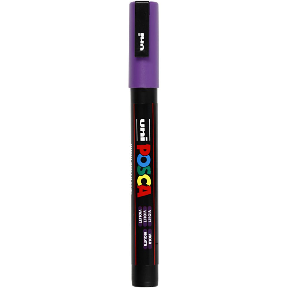 Posca Marker, no. PC-3M, line 0,9-1,3 mm, fine, violet, 1 pc [HOB-274055]