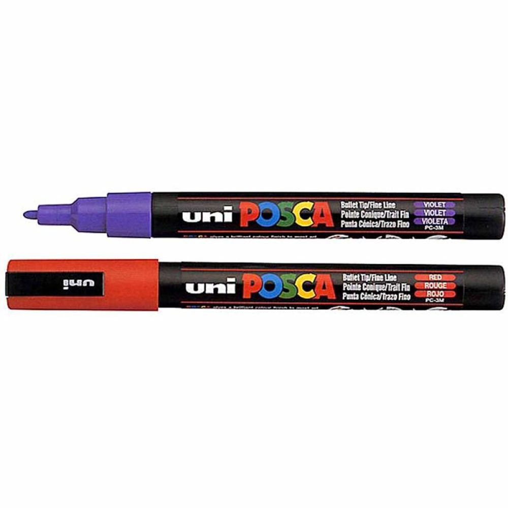 Posca Marker, no. PC-3M, line 0,9-1,3 mm, fine, violet, 1 pc [HOB-274055]