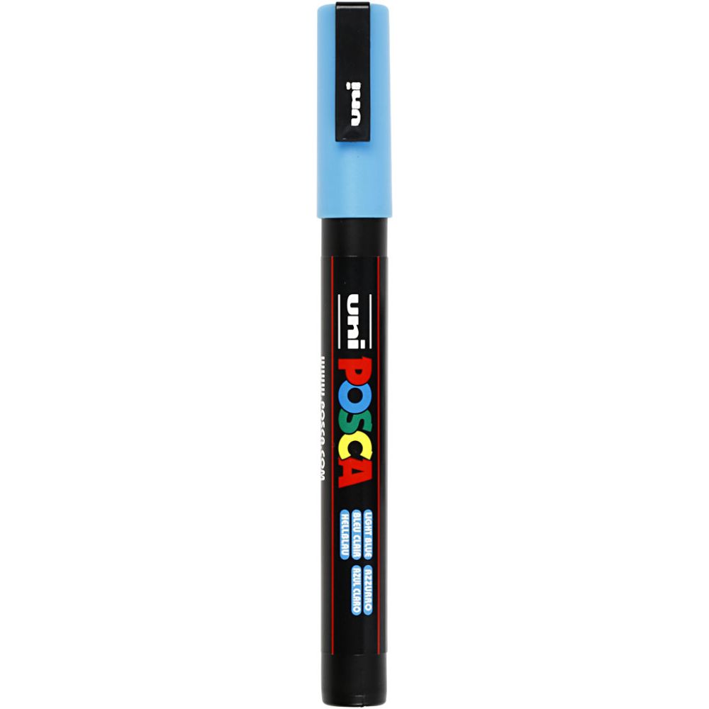 Posca Marker, no. PC-3M, line 0,9-1,3 mm, fine, light blue, 1 pc [HOB-274057]
