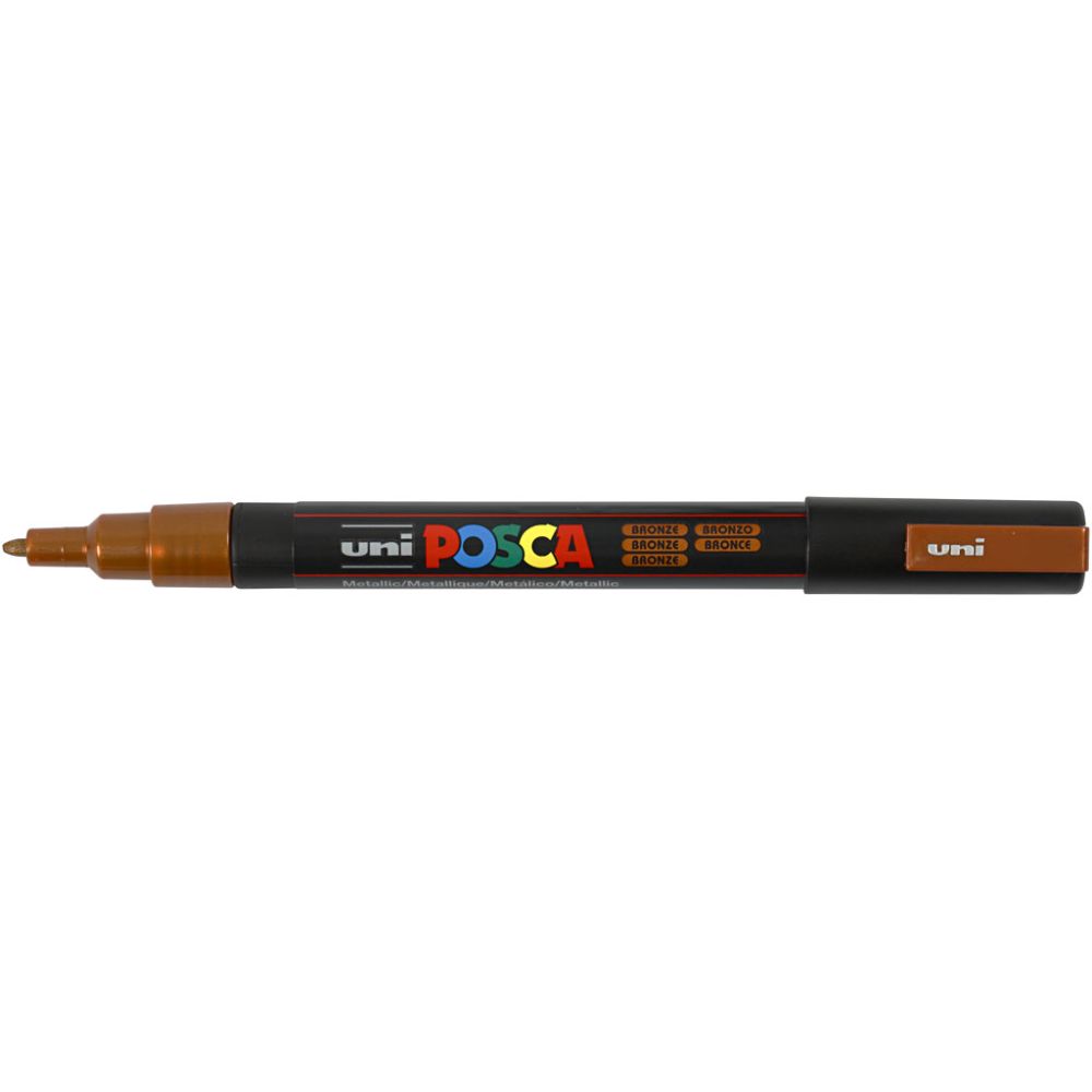 Posca Marker, no. PC-3M, line 0,9-1,3 mm, fine, bronze, 1 pc [HOB-274820]