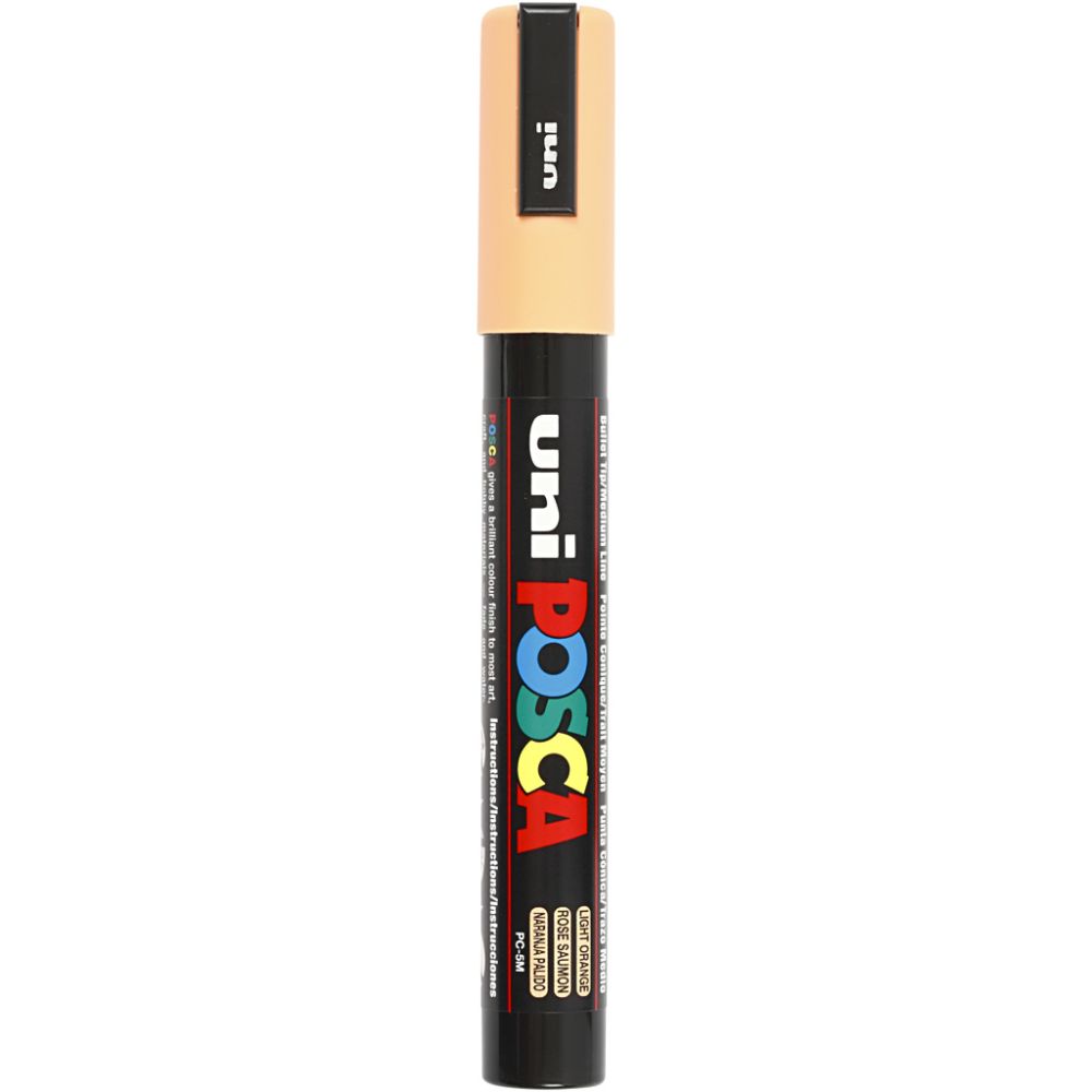 Posca Marker, no. PC-5M, line 2,5 mm, medium, pale orange, 1 pc [HOB-276030]