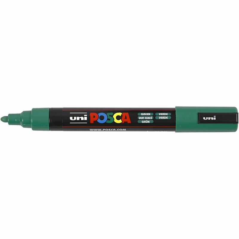 Posca Marker, no. PC-5M, line 2,5 mm, medium, green, 1 pc [HOB-276036]