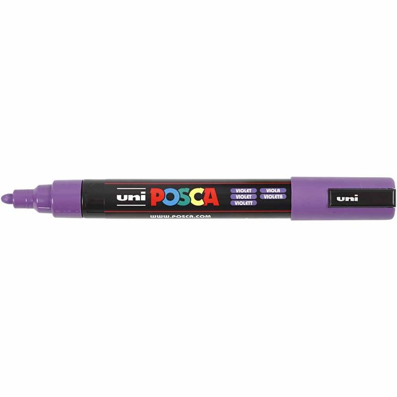 Posca Marker, no. PC-5M, line 2,5 mm, medium, violet, 1 pc [HOB-276055]