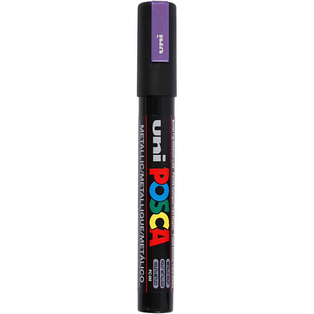 Posca Marker, no. PC-5M, line 2,5 mm, medium, metallic violet