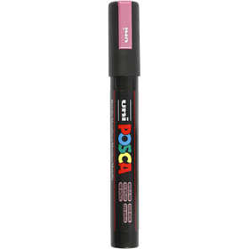 Posca Marker, no. PC-5M, line 2,5 mm, medium, metallic pink, 1 pc [HOB-276850]