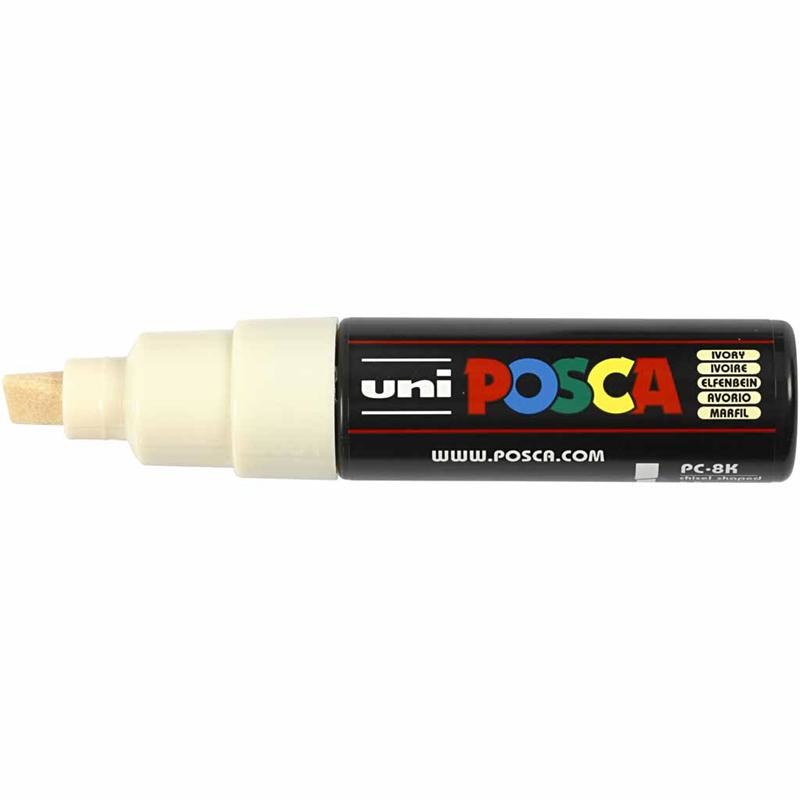 Posca Marker, no. PC-8K, line 8 mm, broad, ivory, 1 pc [HOB-278019]