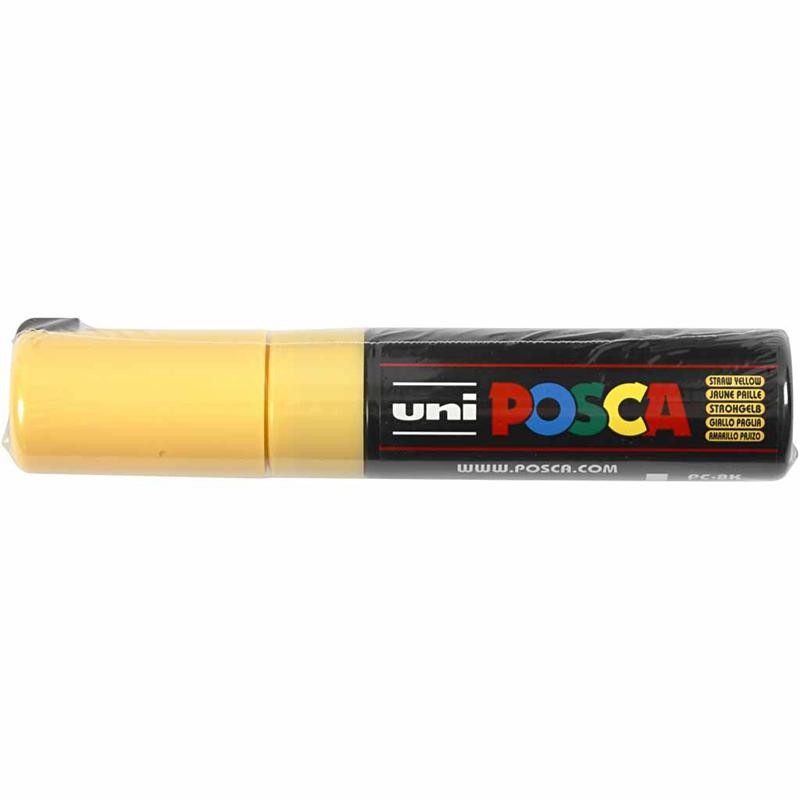 Posca Marker, no. PC-8K, line 8 mm, broad, straw yellow, 1 pc [HOB-278038]