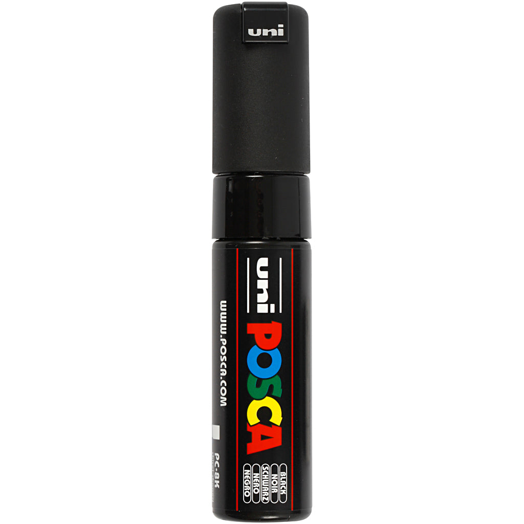 Posca Marker, no. PC-8K, line 8 mm, broad, black