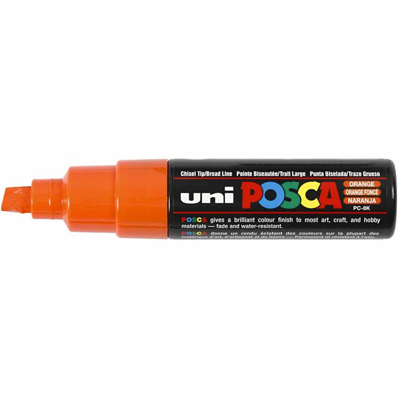 Posca Marker, no. PC-8K, line 8 mm, broad, orange, 1 pc [HOB-278054]
