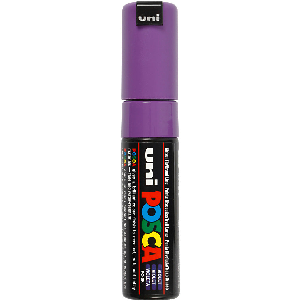 Posca Marker, no. PC-8K, line 8 mm, broad, violet