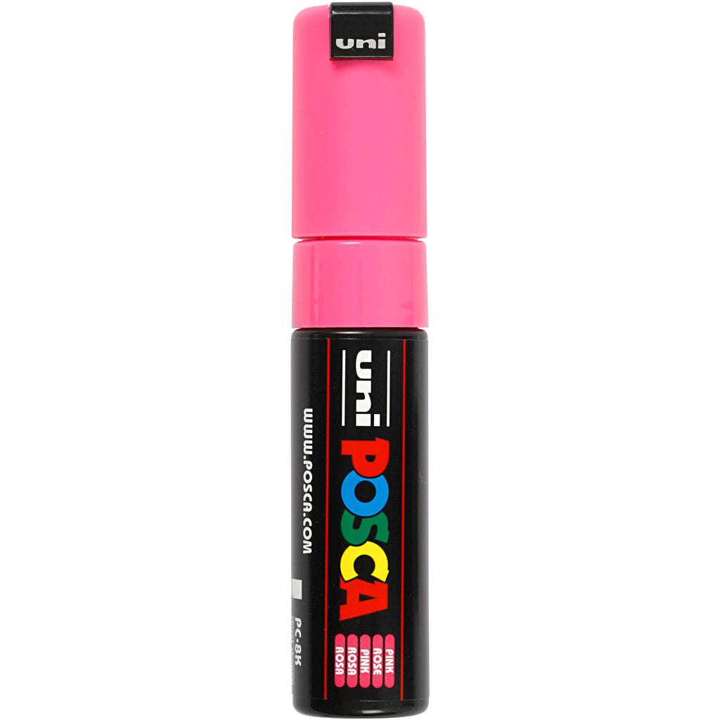 Posca Marker, no. PC-8K, line 8 mm, broad, pink
