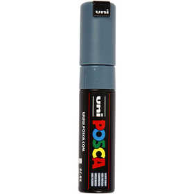 Posca Marker, no. PC-8K, line 8 mm, broad, slate grey, 1 pc [HOB-278096]