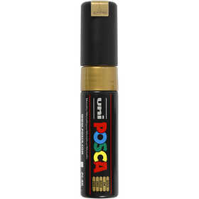 Posca Marker, no. PC-8K, line 8 mm, broad, gold, 1 pc [HOB-278810]
