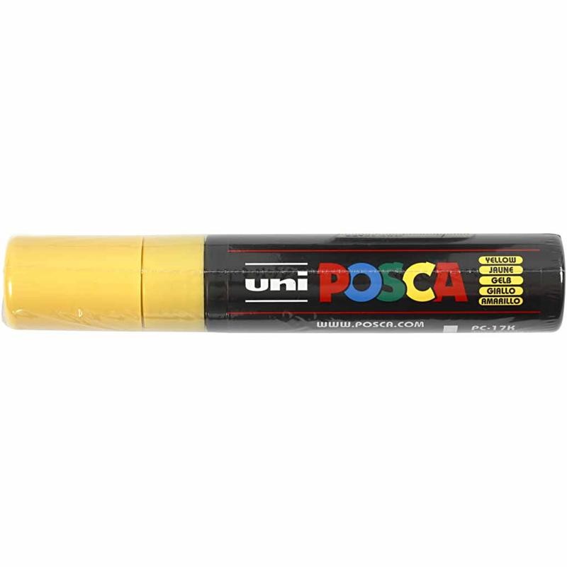 Posca Marker, no. PC-17K, line 15 mm, extra broad, yellow, 1 pc [HOB-279044]