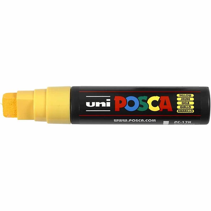 Posca Marker, no. PC-17K, line 15 mm, extra broad, yellow, 1 pc [HOB-279044]