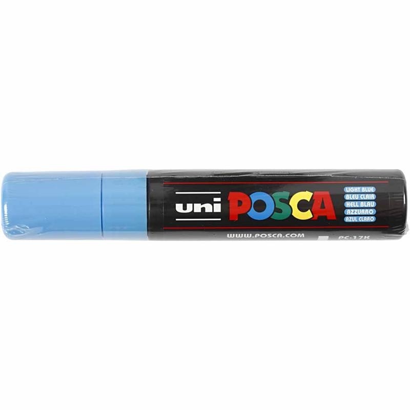 Posca Marker, no. PC-17K, line 15 mm, extra broad, light blue, 1 pc [HOB-279057]