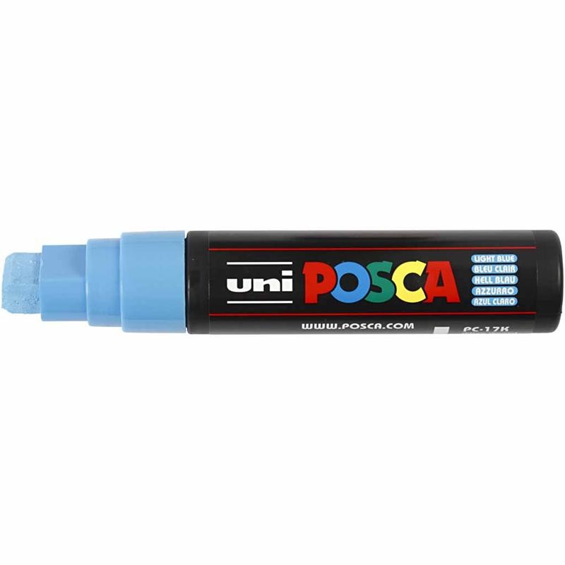 Posca Marker, no. PC-17K, line 15 mm, extra broad, light blue, 1 pc [HOB-279057]