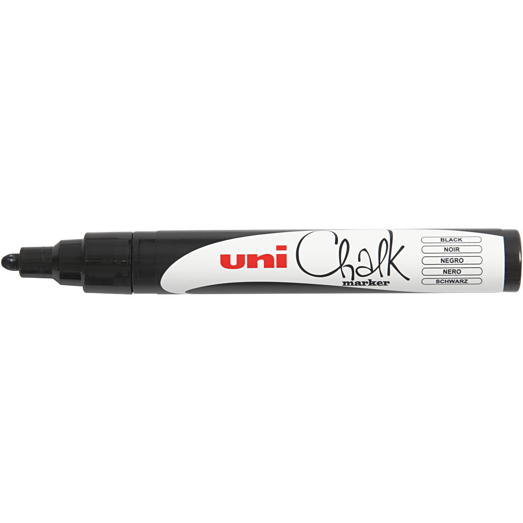 Chalk Pen, line 1,8-2,5, black, 1 pc [HOB-279905]