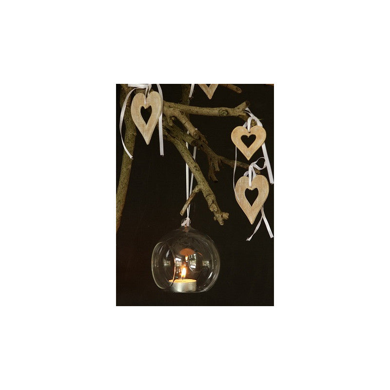 Glass Ball for Tealight Ø6cm x 8cm (12 pcs) [IFS-28049]