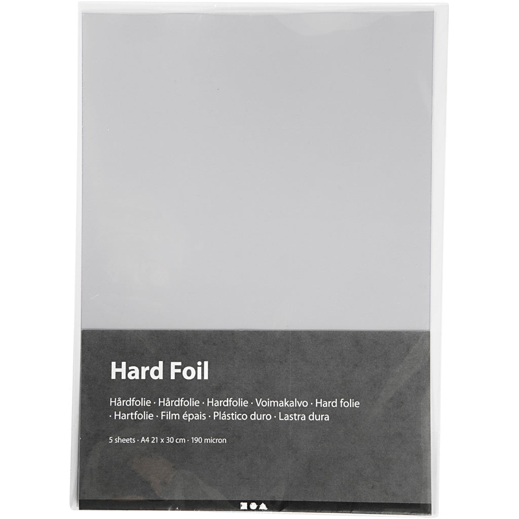 Hard Foil, A4, sheet 210x297 mm, thickness 190 my, 5 sheet/ 1 pack [HOB-282101]