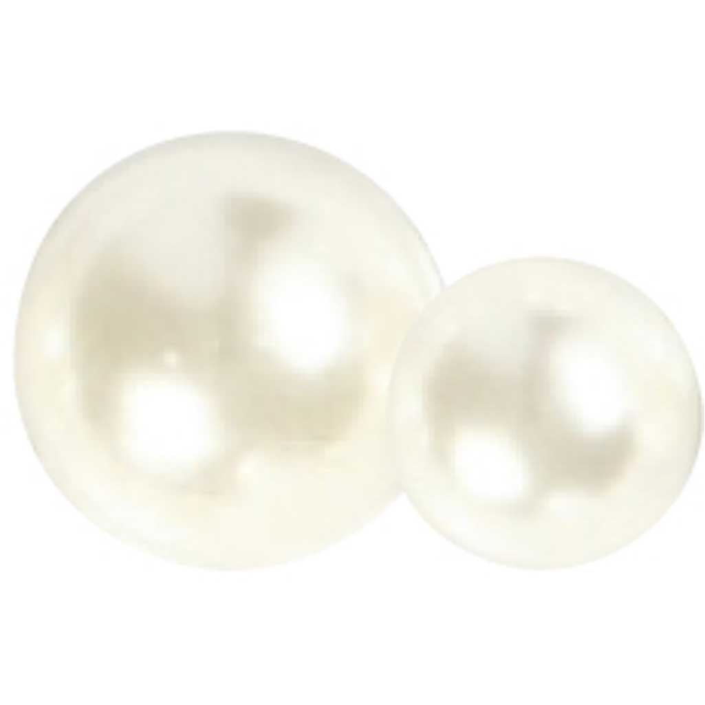 Half Pearls, size 2-8 mm, white, 140 pc/ 1 pack [HOB-28316]