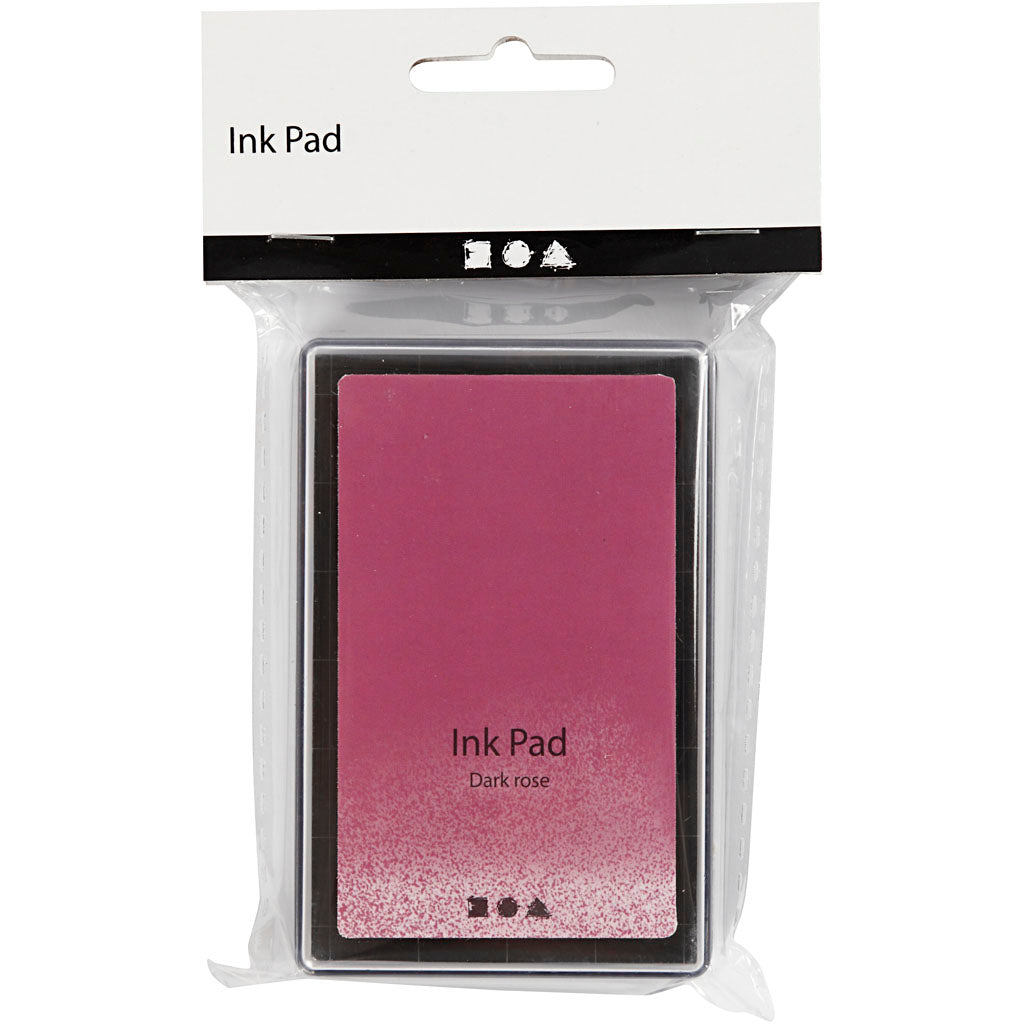 Ink Pad, H: 2 cm, size 9x6 cm, dark rose, 1 pc [HOB-285332]