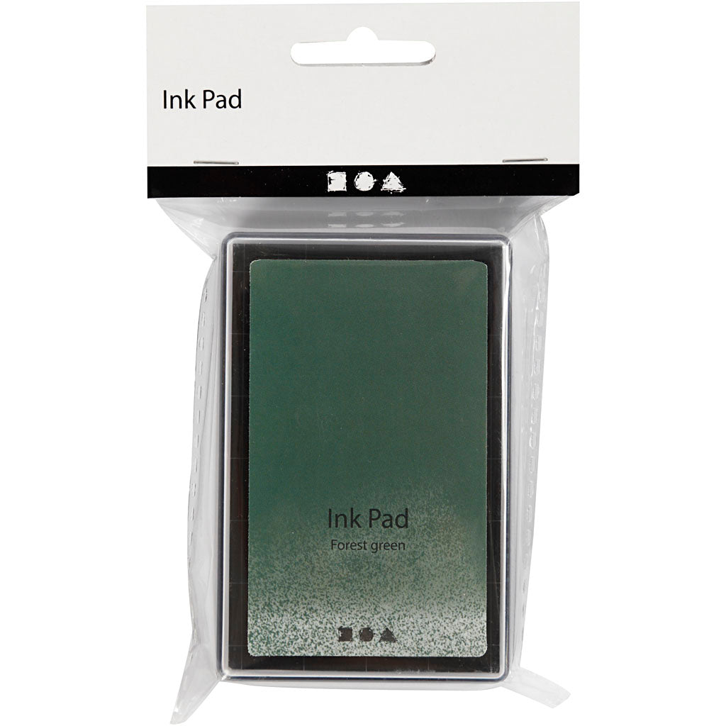 Ink Pad, H: 2 cm, size 9x6 cm, leaf green, 1 pc [HOB-285339]