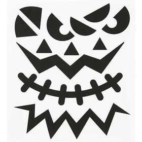 Stickers, halloween - big faces, sheet 15x16,5 cm, 1 sheet [HOB-28977]
