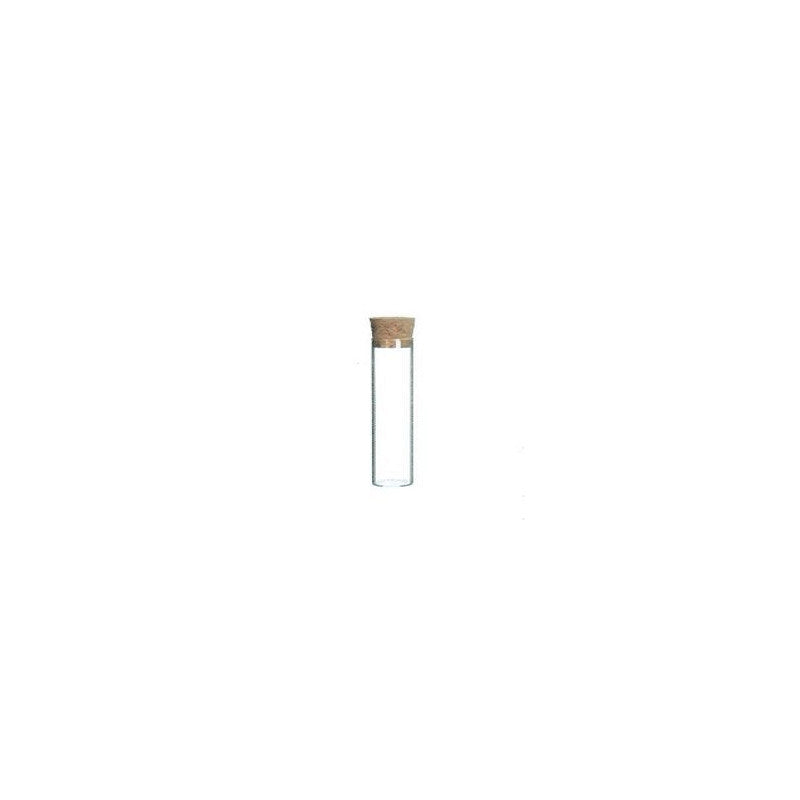 Test Tube Flat Bottom with Cork h.10 Ø2 cm (12 pcs) [IFS-29003]