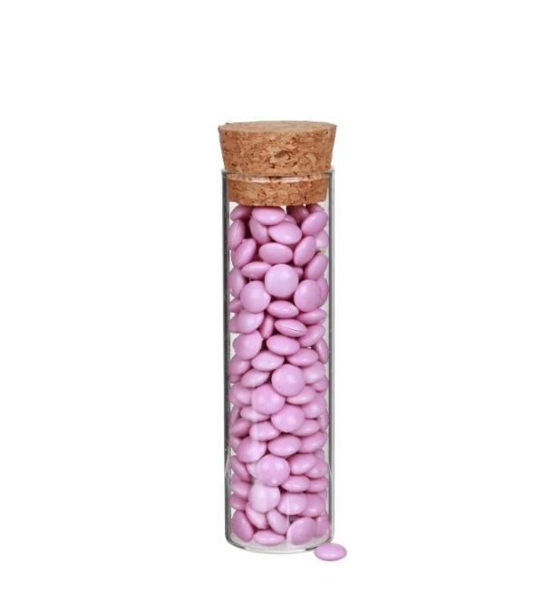 Glass Tube with cork Ø3cm and 10cm tall (set of 12 pcs) [IFS-29142]