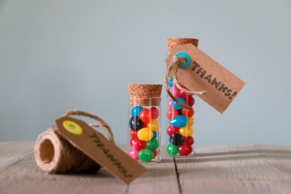 Glass Tube with cork Ø3cm and 6cm tall (set of 12 pcs) [IFS-29141]