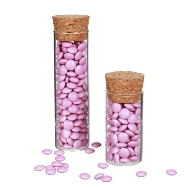 Glass Tube with cork Ø3cm and 10cm tall (set of 12 pcs) [IFS-29142]