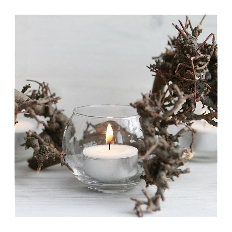 Glass Ball Pot Ø6.5 h.5.5 cm (12 pcs) [IFS-29180]