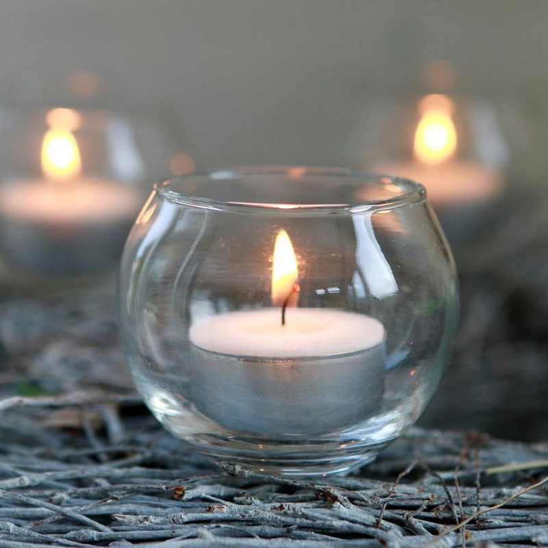 Glass Ball Pot Ø6.5 h.5.5 cm (12 pcs) [IFS-29180]