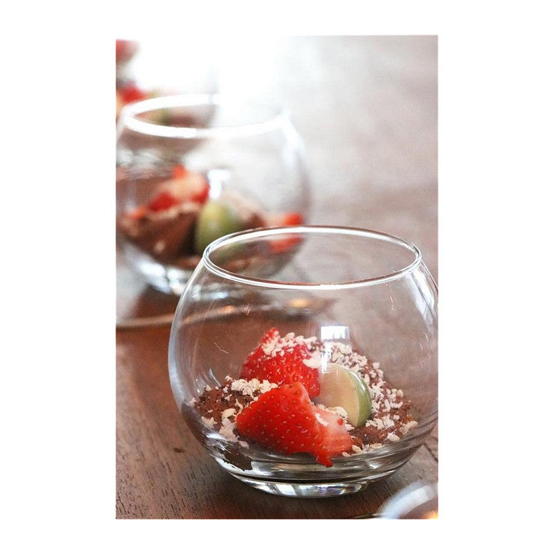 Glass Ball Pot Ø10 h.8cm (6 pcs) [IFS-29182]