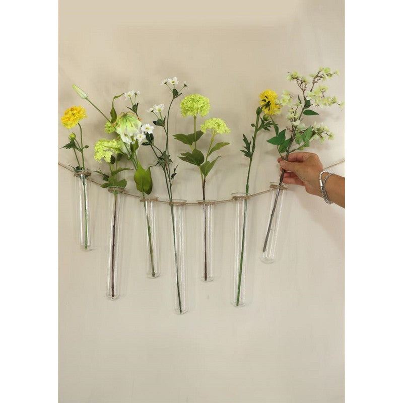 Test Tube Glass Ø4 h.20cm w. ring Ø5 cm (6 pcs) [IFS-29207]