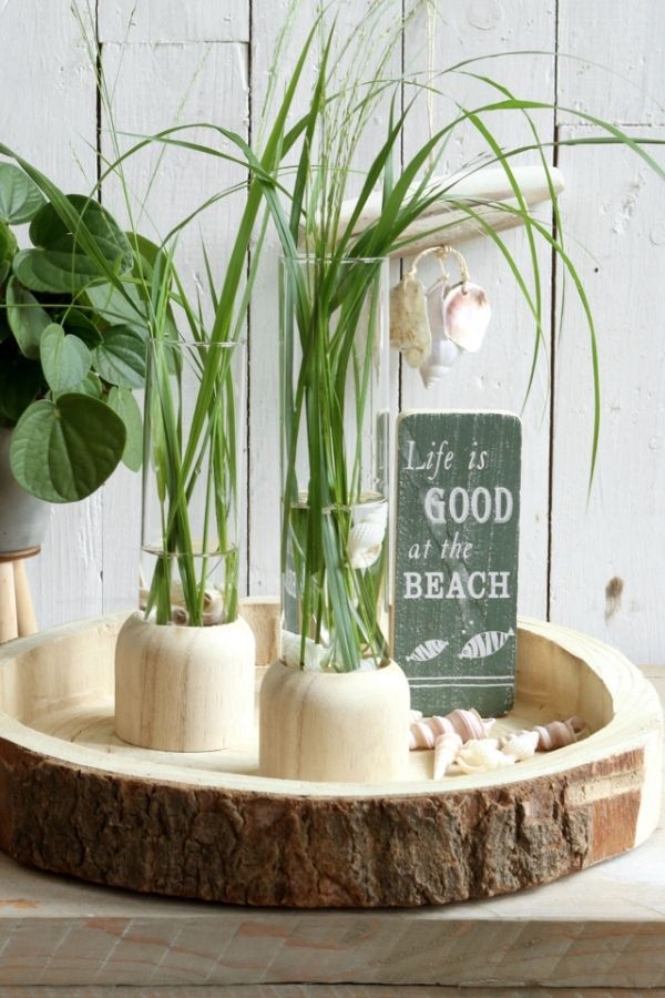 Wooden Base with Test Tube Ø5cm and 18cm tall (1 pc) [IFS-29218]