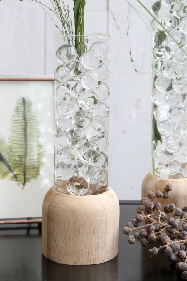 Wooden Base with Test Tube Ø5cm and 18cm tall (1 pc) [IFS-29218]