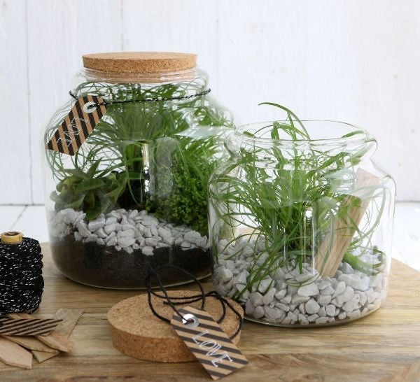 Glass Jar with Cork Ø15cm and 14 cm tall (1 pc) [IFS-29451]