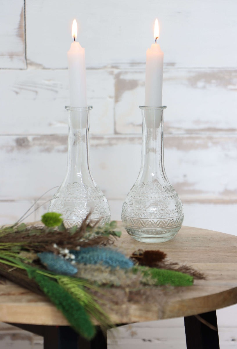 Flower vase Paris Ø7.5cm and 16cm high Clear (12 pcs.) [IFS-29720]