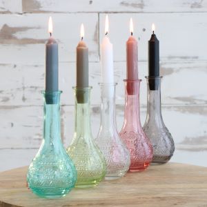 Flower vase Paris Ø7.5cm and 16cm high Clear (12 pcs.) [IFS-29720]