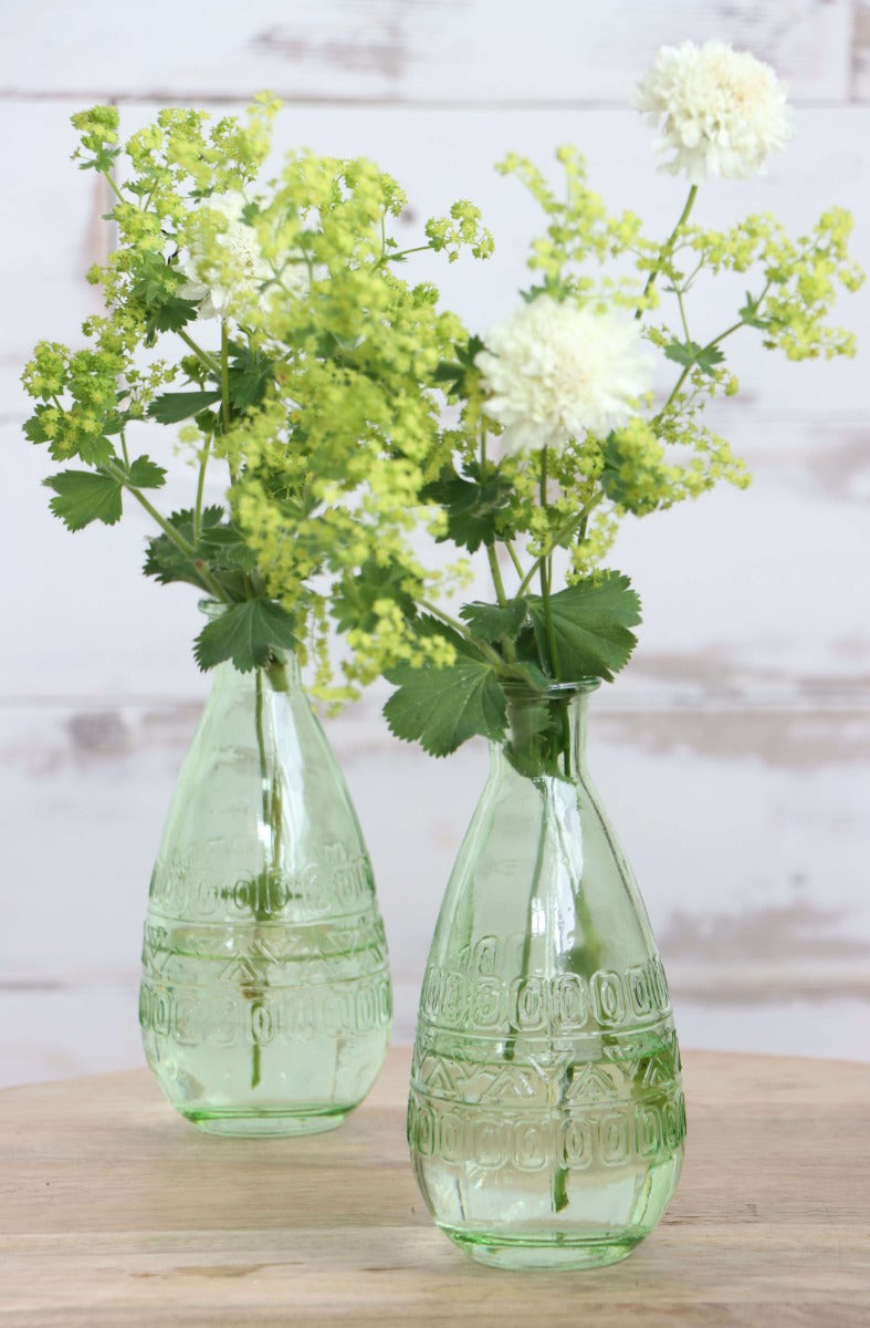 Flower vase Rome Ø7.5cm and 16cm high Green (12 pcs.) [IFS-29735]