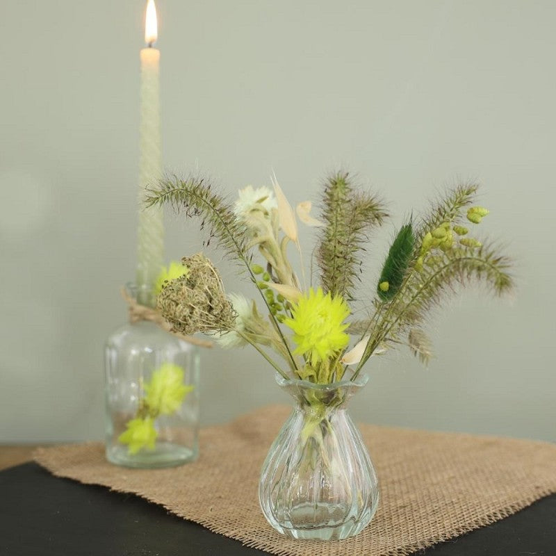 Flower Vase Ø7 h: 9 cm Transparent (12 Pcs) [IFS-29800]