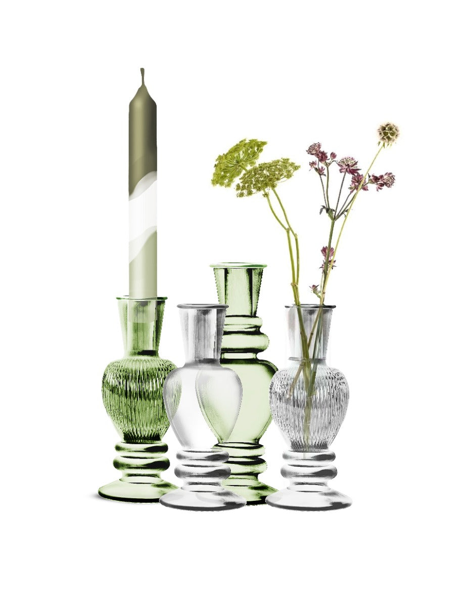 Vase Venice Transparent H: 11,3 x Ø5 cm (12 Pcs) [IFS-29880]