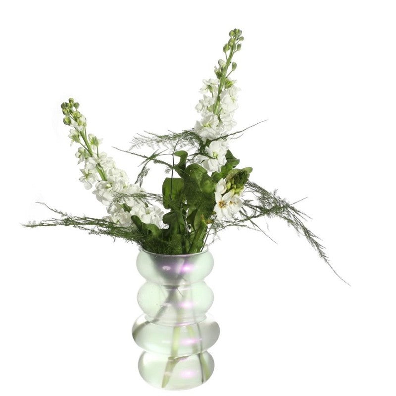 Flower Vase Ø10 cm H: 18 cm Pearl (6 Pcs) [IFS-29929]
