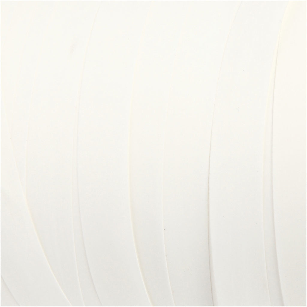 Curling Ribbon, W: 10 mm, matt, white, 250 m/ 1 roll [HOB-20027]