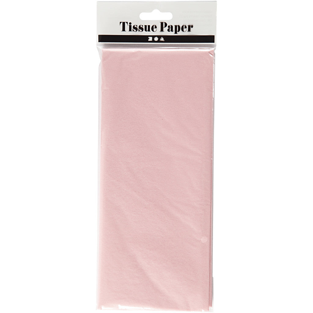 Tissue Paper, sheet 50x70 cm, 17 g, light rose, 10 sheet/ 1 pack [HOB-200880]