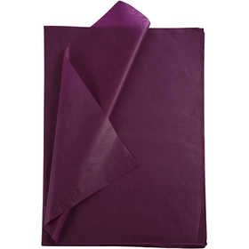 Tissue Paper, sheet 50x70 cm, 14 g, burgundy, 10 sheet/ 1 pack [HOB-200884]
